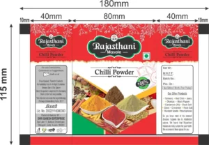 Spices Printed Packaging Pouches